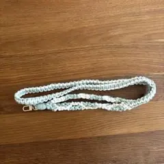 スマホショルダー　ストラップ　マクラメ編み