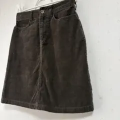 無印良品 コーデュロイ台形スカート 茶系 サイズ58 秋冬 タイトスカート