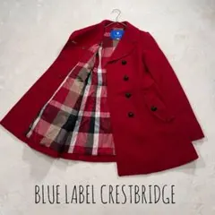 【希少✨】ブルーレーベルクレストブリッジ　チェスターコート　ファー　2way M 希少✨】ブルーレーベルクレストブリッジ チェスターコート