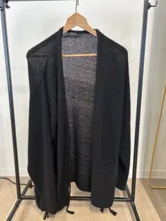 COMOLI ブラック カーディガン