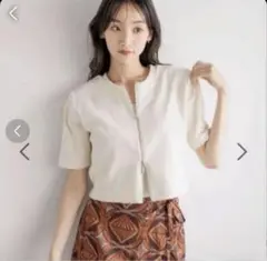 【美品】LOWRYS FARM カットZIPカーディガン5Sのサムネイル