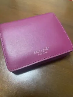 kate spade 二つ折り財布 ワインレッド