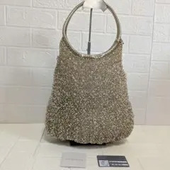 美品✨アンテプリマ ワイヤーバッグ サークル ラウンド 縦型 シャンパンゴールド