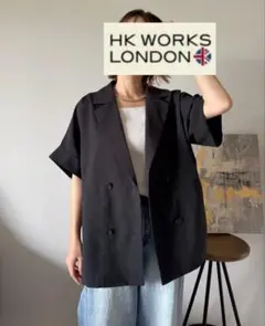 新品タグ付き HK WORKS LONDON 半袖テーラードジャケット しまむらのサムネイル