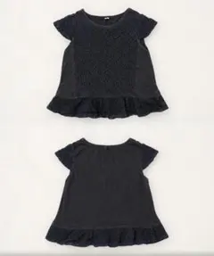 ＊キッズ　レースフリル 半袖トップス
