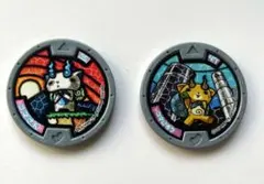 妖怪ウォッチ 妖怪メダル コマさん コマじろう メダル2個セット