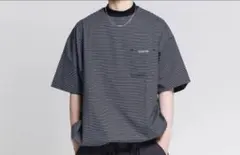 ALOUND OVERSIZE POCKET TEE BORDER Sサイズ - メルカリ