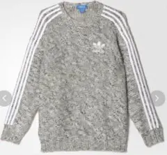 アディダス グレー チャンキーニット