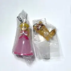 ピーチ姫 たぬき スーパーマリオ2 のんたん めじるしアクセサリー まとめ売り