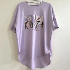 ROXY レディース Tシャツ ラベンダー ロゴプリントのサムネイル