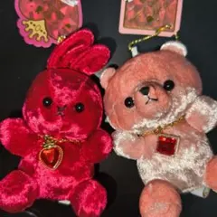 ハッピーバースデーカラー 1月 ラビット ベアー 2個セット