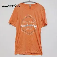 アメリカ古着 ロゴプリント Tシャツ オレンジ メンズS ユニセックス