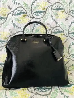 Kate Spade ブラックレザーショルダーバッグ