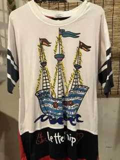 castelbajac カステルバジャック　バイカラー半袖Tシャツ　1 M？のサムネイル