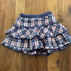 チェック柄フリルスカート 120cm