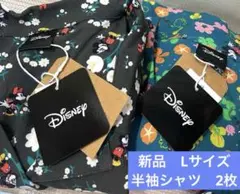 ミッキー　ミニー　アロハシャツ　半袖　シャツ　ディズニー　２枚のサムネイル