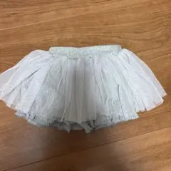チュール付き ベビーパンツ グレー 80cm