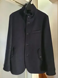 ネイビー ボタン付き ジャケット