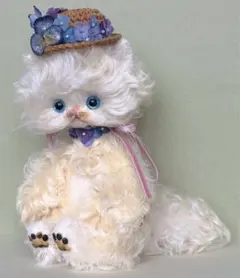 気高き猫さん アーティストベア 海外作家様 ハンドメイド ぬいぐるみ