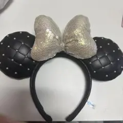 ミニーマウス風カチューシャ スパンコール付き