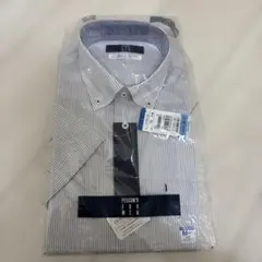 新品未使用 洋服の青山 パーソンズ ストライプ ワイシャツ M メンズ