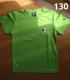 130 半袖 ポリエステル Tシャツ チャンピオン 黄緑のサムネイル