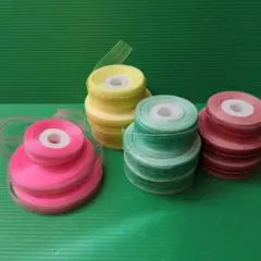 レトロ　リボン　包装資材　4色