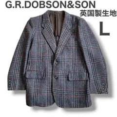 G.R.DOBSON&SON 英国　テーラード　ツイードジャケット　ビジネス　L