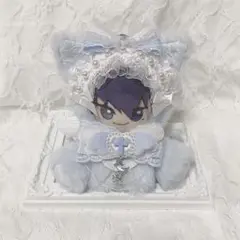 おすわりぬい服 ニットピンクねこちゃん 11㎝〜15㎝ ちびぐるみ にじ
