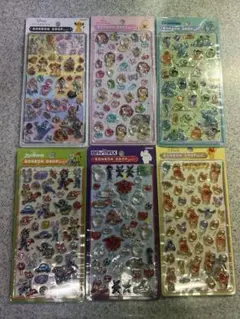 【正規品】　ボンボンドロップシール　ディズニー　6種セット