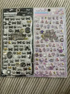 ストーンつき　ジュエルプチドロップシール