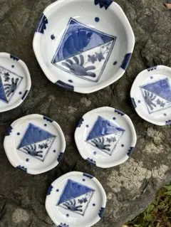 皿セット（大１枚　小皿５枚）値下げしました