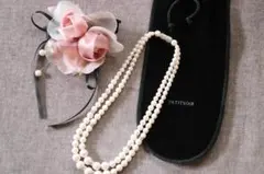 【美品】東京ソワール ネックレス コサージュ 2点セット