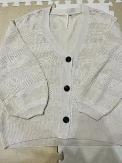 HK WORKS LONDON しまむら カーディガン ベージュ LL