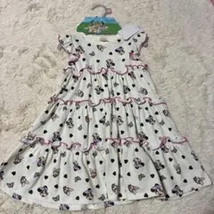 【新品・未使用】littc リトシー ディズニー　ミニー　ワンピース90サイズ