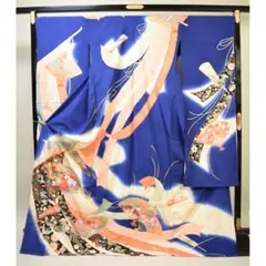 ma8363 振袖 仮絵羽 正絹 未仕立て 成人式 尺巾 高身長 卒業式 - メルカリ