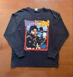 USA古着 映画tシャツ 黒 L ロンT ボーイズンザフット フェードブラック 