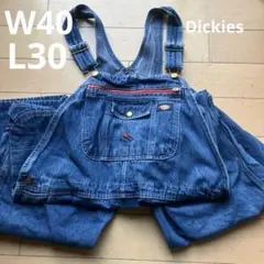 40×30ディッキーズ　インディゴオーバーオール　ワークウェア　アメカジ　作業着