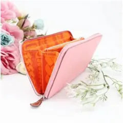 【極美品】エルメス アザップ シルクイン X刻印 ルージュ系×パープル 長財布 HERMES - 【極美品】エルメス アザップ シルクイン X刻印 ルージュ系