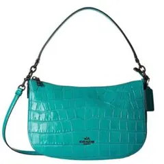 【値下げ❌】COACH ショルダーバッグ チェルシー クロコ エンボスド レザー