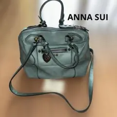 【未使用】ANNA SUI  ショルダーバッグ　ブルー ANNA SUI（アナスイ） ショルダーバッグ バッグ アニー 2wayショルダー