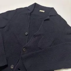 【希少】クルチアーニ BEAMSF別注 コットン ニットジャケット 46 ネイビのサムネイル