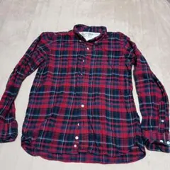 無印　ネルシャツ