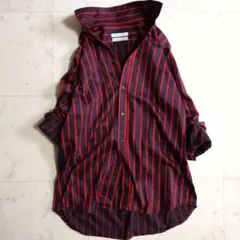 美品♪L～LL ロンハーマン Peter Taylor ストライプコットンシャツのサムネイル