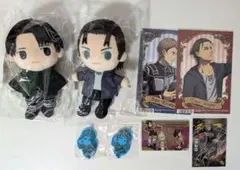 進撃の巨人 きみとふれんずぬいぐるみキーホルダー リヴァイ エレン おまけ付きのサムネイル