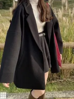 grl ルーズテーラードコート　ze585