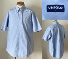 ★並品★紺タグ 90s ビンテージ オールド ユニクロ ボタンダウン シャツ L