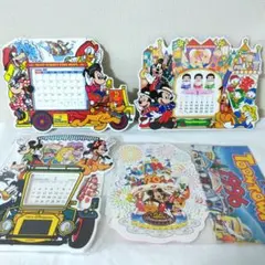 Disney ディズニー カレンダー ノート ハンカチ 5点セット