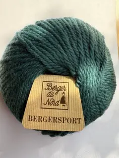 Bergersport グリーン、紺　毛糸 115m ウール100%