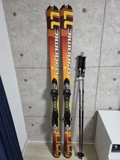 DYNAMIC カービングスキー板 オレンジ・ブラウン